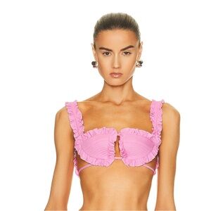 Attico Ruffle Bra Top